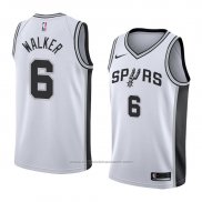 Maillot San Antonio Spurs Lonnie Walker #6 Association 2018 Blanc