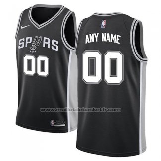 Maillot San Antonio Spurs Personnalise Icon 2017-18 Noir