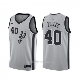 Maillot San Antonio Spurs Tyler Zeller #40 Statement Gris