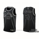 Maillot San Antonio Spurs Zach Collins #23 Classic 2022-23 Noir