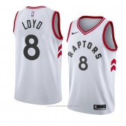 Maillot Toronto Raptors Jordan Loyd #8 Association 2018 Blanc