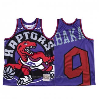 Maillot Toronto Raptors Serge Ibaka #9 Mitchell & Ness Big Face Volet