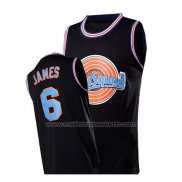 Maillot Tune Squad Lebron James #6 Noir