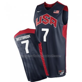 Maillot USA 2012 Russell Westbrook #7 Noir