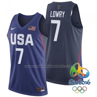 Maillot USA 2016 Kyle Lowry #7 Bleu