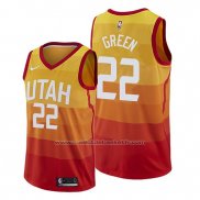 Maillot Utah Jazz Jeff Green #22 Ville Orange