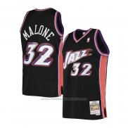 Maillot Utah Jazz Karl Malone #32 Hardwood Classics 1998-99 Noir