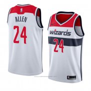 Maillot Washington Wizards Lavoy Allen #24 Association 2018 Blanc