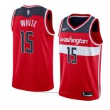 Maillot Washington Wizards Okaro White #15 Icon 2018 Rouge