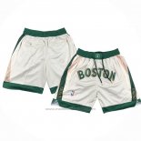 Short Boston Celtics Ville Just Don 2023-24 Creme