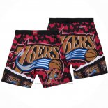 Short Philadelphia 76ers Mitchell & Ness Orange Rouge Noir