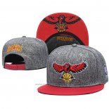 Casquette Atlanta Hawks Gris Rouge2