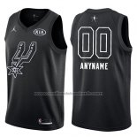 Maillot All Star 2018 San Antonio Spurs Nike Personnalise Noir