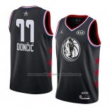 Maillot All Star 2019 Dallas Mavericks Luka Doncic #77 Noir