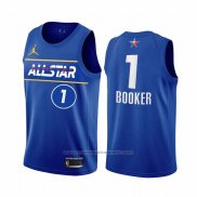 Maillot All Star 2021 Phoenix Suns Devin Booker #1 Bleu