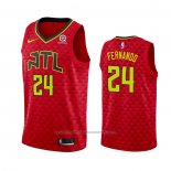 Maillot Atlanta Hawks Bruno Fernando #24 Statement Rouge