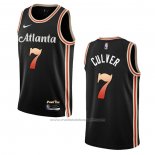 Maillot Atlanta Hawks Jarrett Culver #7 Ville 2022-23 Noir
