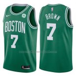 Maillot Boston Celtics Jaylen Brown #7 2017-18 Vert