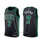 Maillot Boston Celtics Jaylen Brown #7 Statement 2020-21 Noir