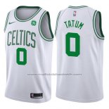 Maillot Boston Celtics Jayson Tatum #0 2017-18 Blanc