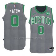 Maillot Boston Celtics Jayson Tatum Noel 2018 Vert