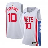 Maillot Brooklyn Nets Ben Simmons #10 Classic 2022-23 Blanc