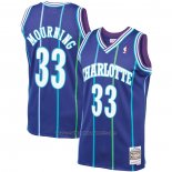 Maillot Charlotte Hornets Alonzo Mourning #33 Mitchell & Ness Volet