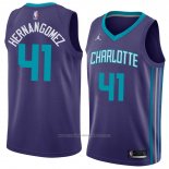 Maillot Charlotte Hornets Willy Hernangomez #41 Statement 2018 Violet