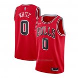 Maillot Chicago Bulls Coby White #0 Icon Rouge