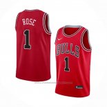 Maillot Chicago Bulls Derrick Rose #1 Icon Rouge