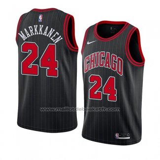 Maillot Chicago Bulls Lauri Markkanen #24 Statement 2019-20 Noir