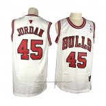 Maillot Chicago Bulls Michael Jordan #45 Retro Blanc
