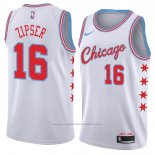 Maillot Chicago Bulls Paul Zipser #16 Ville 2018 Blanc