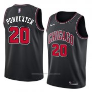 Maillot Chicago Bulls Quincy Pondexter #20 Statement 2018 Noir