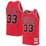Maillot Chicago Bulls Scottie Pippen #33 1997-98 NBA Finals Mitchell & Ness Rouge