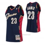 Maillot Cleveland Cavaliers LeBron James #23 Mitchell & Ness 2008-09 Bleu