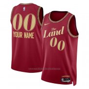 Maillot Cleveland Cavaliers Personnalise Ville 2023-24 Rouge