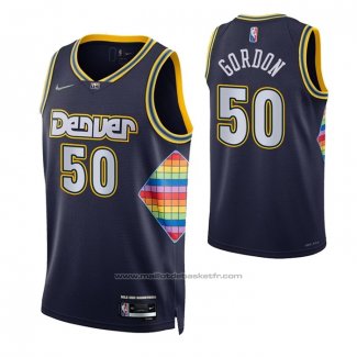 Maillot Denver Nuggets Aaron Gordon #50 Ville 2021-22 Bleu