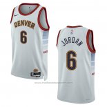 Maillot Denver Nuggets Deandre Jordan #6 Ville 2022-23 Blanc