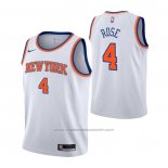 Maillot Enfant New York Knicks Derrick Rose #4 Association Blanc