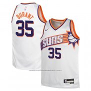 Maillot Enfant Phoenix Suns Kevin Durant #35 Association 2023-24 Blanc