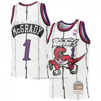 Maillot Enfant Toronto Raptors Tracy McGrady #1 Mitchell & Ness 1998-99 Blanc