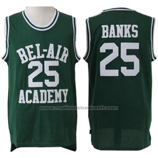 Maillot Film Bel-Air Academy Banks #25 Vert