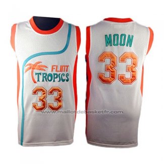 Maillot Film Flint Tropscs Jackie Moon #33 Blanc