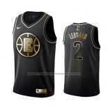 Maillot Golden Edition Los Angeles Clippers Kawhi Leonard #2 Noir