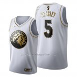 Maillot Golden Edition Minnesota Timberwolves Malik Beasley #5 2019-20 Blanc