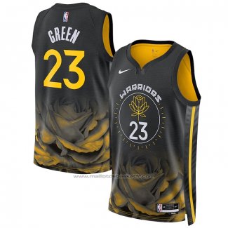 Maillot Golden State Warriors Draymond Green #23 Ville 2022-23 Noir