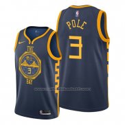 Maillot Golden State Warriors Jordan Poole #3 Ville Bleu