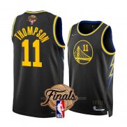 Maillot Golden State Warriors Klay Thompson #11 Ville 2022 NBA Finals Noir