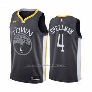 Maillot Golden State Warriors Omari Spellman #4 Ville Noir